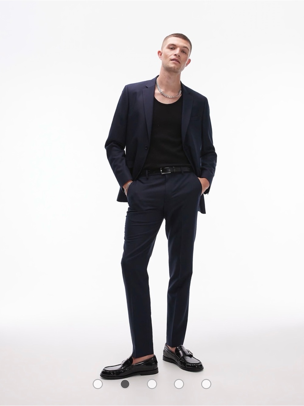 Topman skinny fit Navy Two-Piece Suit